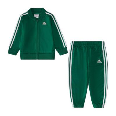 White and discount green adidas tracksuit