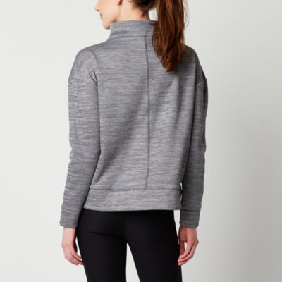 Xersion X-Warmth Fleece Womens High Neck Long Sleeve Sweatshirt