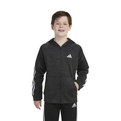 adidas Big Boys Fleece Zipper Hoodie