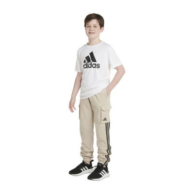 Adidas Big Boys Mid Rise Cuffed Jogger Pant