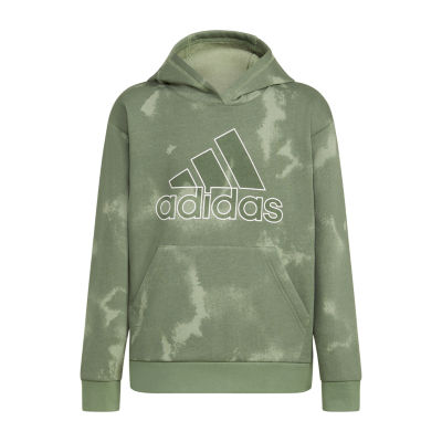 adidas Big Boys Fleece Hoodie, Color: Silver Green - JCPenney