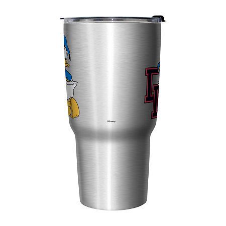 Disney Collection Donald Duck College 27 Oz Stainless Steel Travel Mug, One Size, Silver