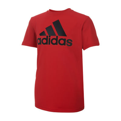 adidas Big Boys Crew Neck Short Sleeve Graphic T-Shirt - JCPenney