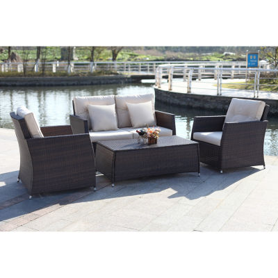 Safavieh Parry 4-pc. Conversation Set Cushioned