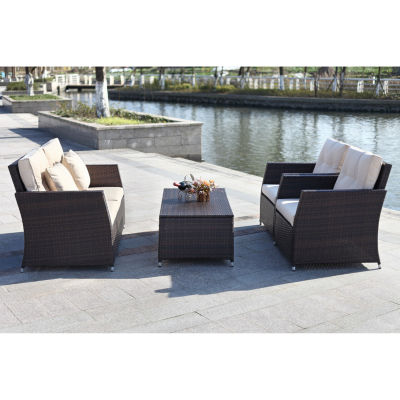 Safavieh Parry 4-pc. Conversation Set Cushioned
