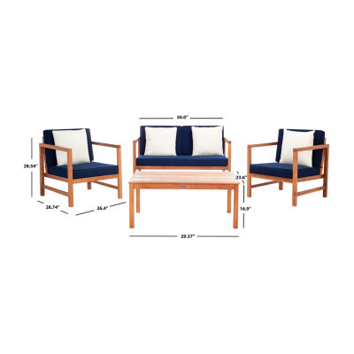 Safavieh Montez 4-pc. Conversation Set Cushioned