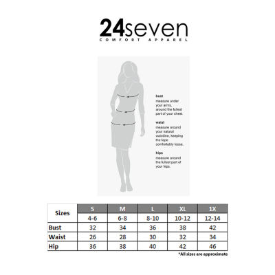 24seven Comfort Apparel Womens Mid Rise Long A-Line Skirt