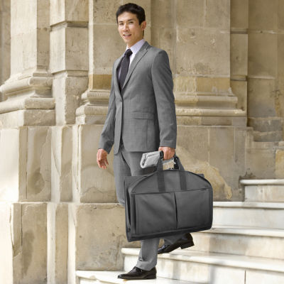 Wallybags 48" Deluxe Tri-Fold Travel Garment Bag With Three Pockets