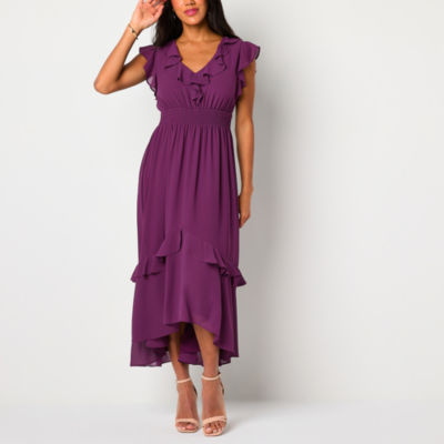 Purple Jcpenney High Low Prom Dresses Danny Nicole Womens Short