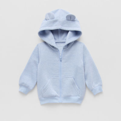 Okie Dokie Baby Boys Fleece Hooded Lightweight Jacket