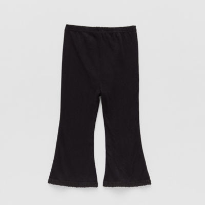 Okie Dokie Baby Girls Knit Flare Full Length Leggings