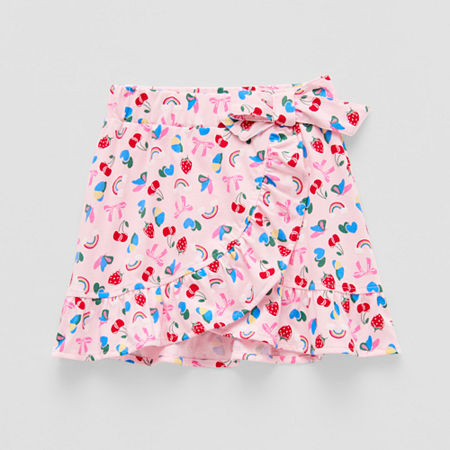 Thereabouts Little Girls Wrap Skirt, 6, Pink