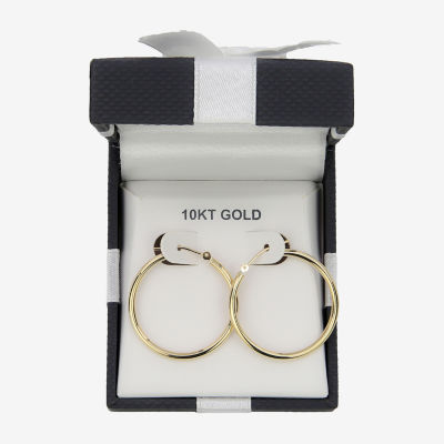 Womens 10K Gold Hoop Earrings