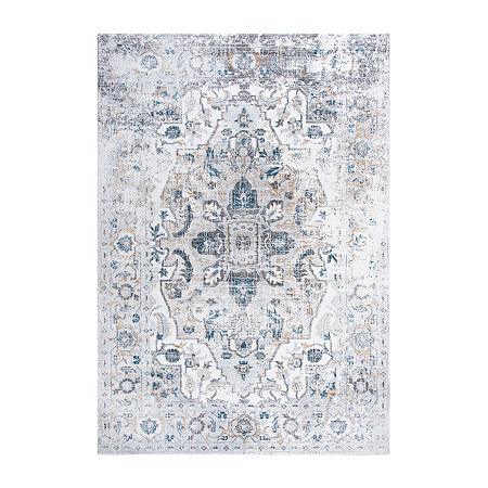 Rizzy Home Zeus Rectangular Rugs & Floor Coverings Indoor Medallion Accent Rugs, One Size, Gray