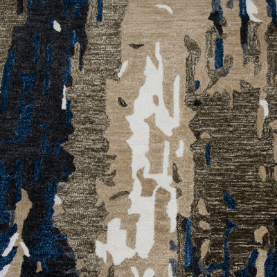 Rizzy Home Zander Abstract Hand Tufted Indoor Outdoor Rectangular Area Rug