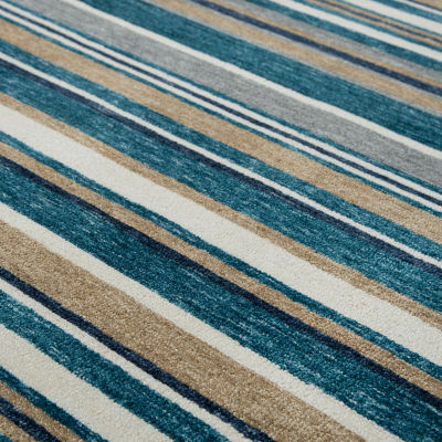 Rizzy Home Zayne Striped Hand Tufted Indoor Outdoor Rectangular Area Rug