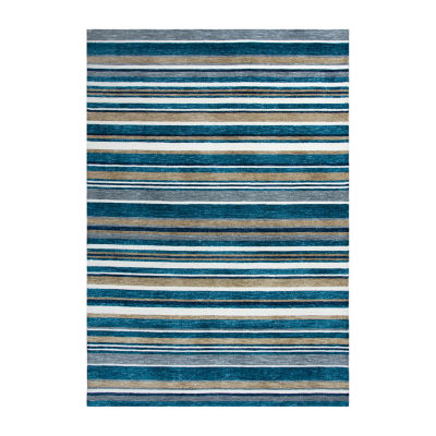 Rizzy Home Zayne Striped Hand Tufted Indoor Outdoor Rectangular Area Rug