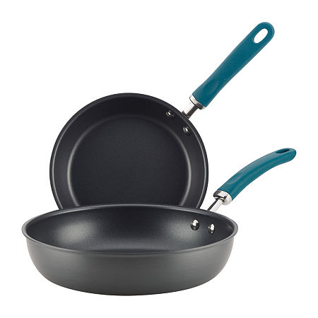 Rachael Ray Create Delicious Hard Anodized 2-pc. Deep Frying Pans, One Size, Gray