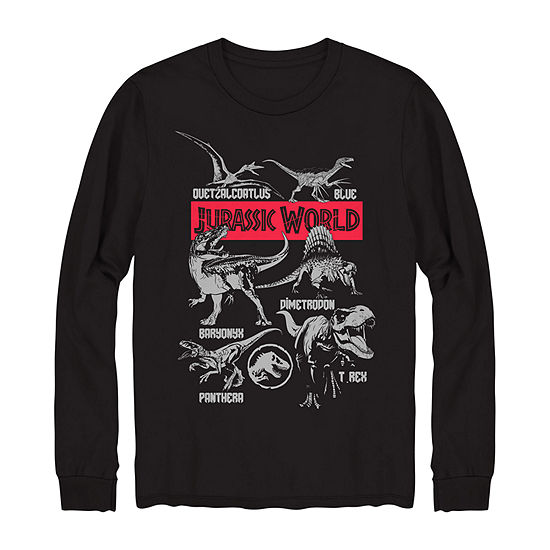 Little & Big Boys Crew Neck Jurassic World Long Sleeve Graphic T-Shirt