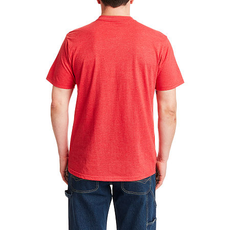 Smiths Workwear Patriotic Mens Crew Neck Short Sleeve Regular Fit Graphic T-Shirt, X-large, Red