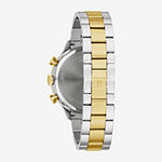 Bulova Classic Mens Chronograph Diamond Accent Two Tone Stainless Steel Bracelet Watch 98d172