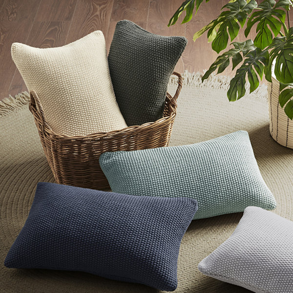 INK + IVY Bree Knit Oblong Pillow Cover