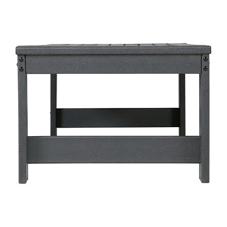 Signature Design By Ashley Amora Weather Resistant Patio Coffee Table, One Size, Gray