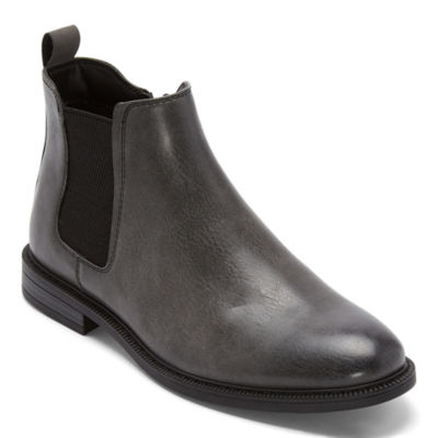 J. Ferrar Mens Blake Flat Heel Chelsea Boots