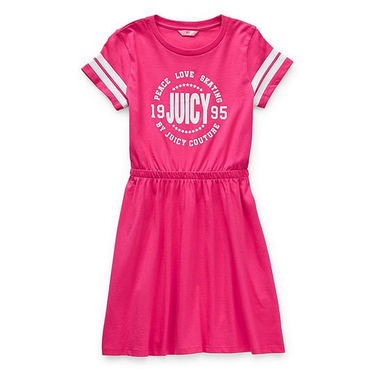 Juicy By Juicy Couture Little & Big Girls Short Sleeve Skater Dress