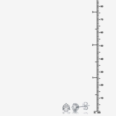 Ever Star (E-F / Si1-Si2) 1 CT. T.W. Lab Grown White Diamond 14K Gold 5.7mm Round Stud Earrings