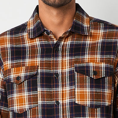 Frye and Co. Mens Regular Fit Long Sleeve Flannel Shirt