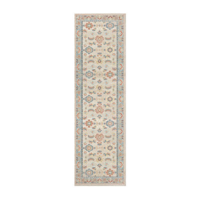 LR Home Aaron Floral 31"X96" Indoor Rectangular Runner