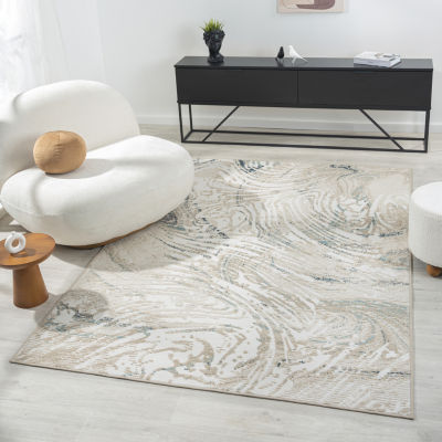 LR Home Adriel Abstract Indoor Rectangular Area Rug