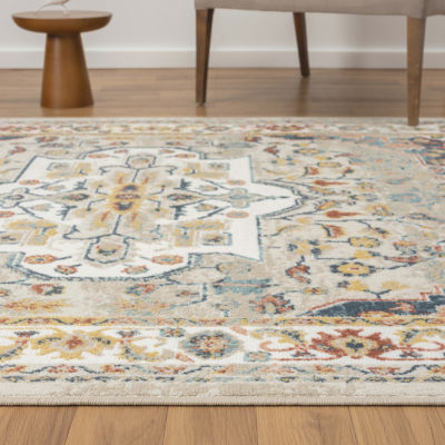 LR Home Amir Medallion Indoor Rectangular Area Rug