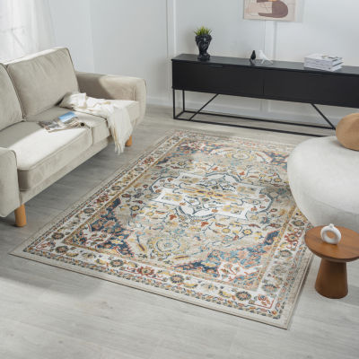 LR Home Amir Medallion Indoor Rectangular Area Rug