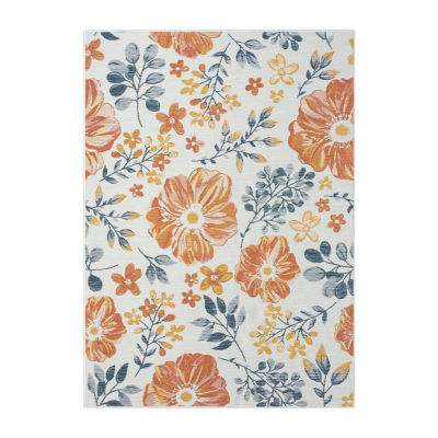 LR Home Bless Floral 24"X96" Indoor Outdoor Rectangular Runner