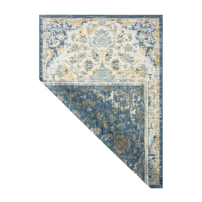 LR Home Bina Medallion Indoor Outdoor Rectangular Area Rug