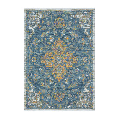 LR Home Bina Medallion Indoor Outdoor Rectangular Area Rug