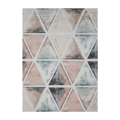 LR Home Krish Geometric Indoor Rectangular Area Rug