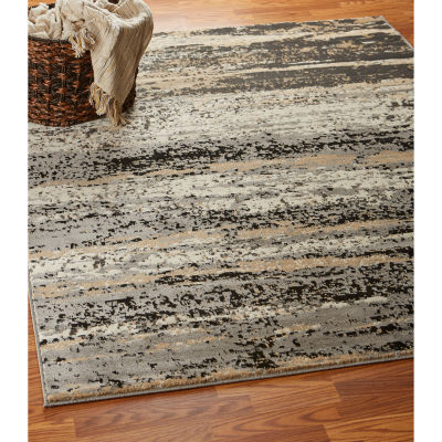 LR Home Iker Abstract Indoor Rectangular Area Rug