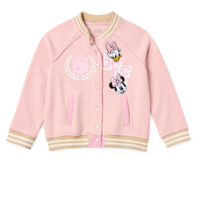 Disney Collection Little & Big Girls Minnie Mouse Lightweight Bomber Jacket