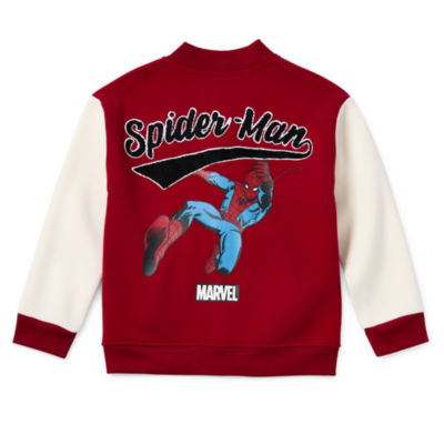 Disney Collection Little & Big Boys Spiderman Lightweight Bomber Jacket