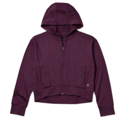 Xersion Little & Big Girls Moisture Wicking Buttery Soft Zipper Hoodie