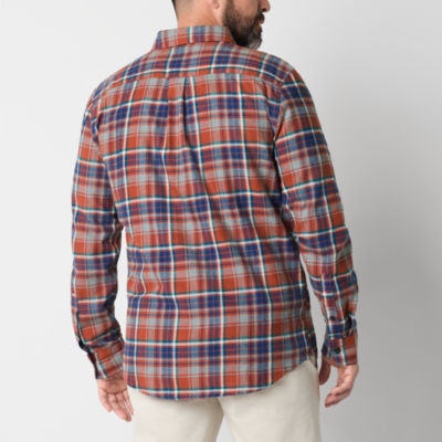 St. John's Bay Mens Classic Fit Long Sleeve Flannel Shirt