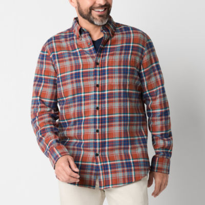 St. John's Bay Mens Classic Fit Long Sleeve Flannel Shirt