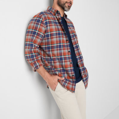 St. John's Bay Mens Classic Fit Long Sleeve Flannel Shirt