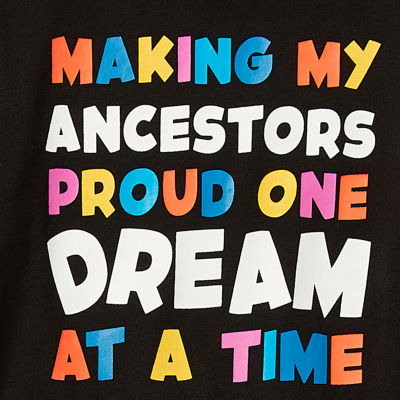Hope & Wonder Black History Month Toddler Short Sleeve 'Making My Ancestors Proud' Graphic T-Shirt