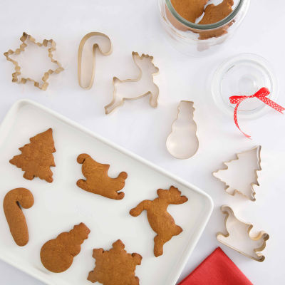 Martha Stewart Festive Bow 7-pc. Cookie Cutter Set with Glass Jar