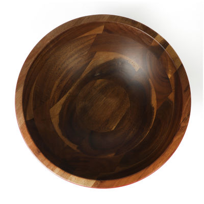 Martha Stewart Festive Bow Wood Serving Bowl