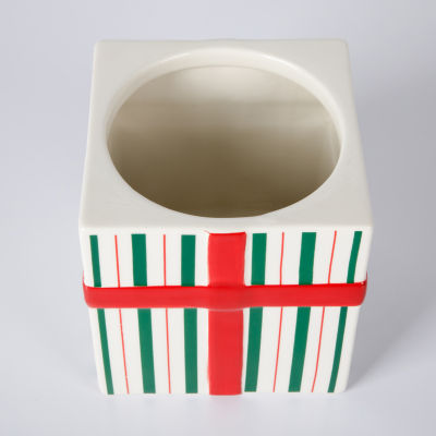 Martha Stewart Festive Bow Ceramic Cookie Jar